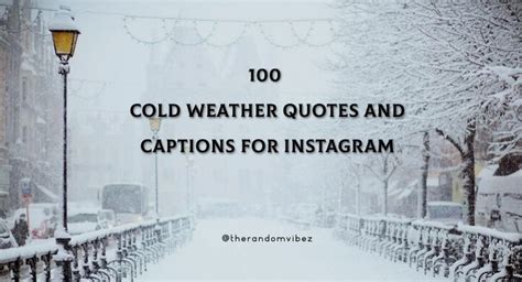 100 Cold Weather Quotes And Captions For Instagram