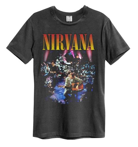 Charcoal Nirvana MTV Unplugged In New York T-Shirt from Amplified | New york t shirt, Nirvana ...