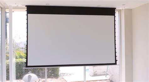 Ceiling Recessed Motorized Projection Screen Installation | Shelly Lighting