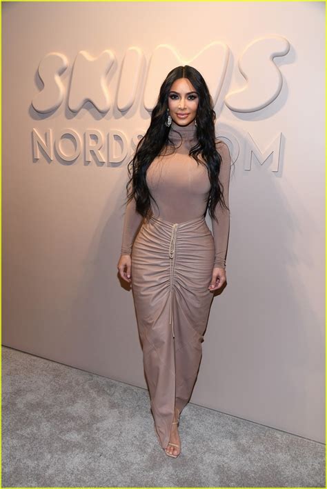 Kim Kardashian Gets Support From Husband Kanye West at SKIMS Launch in ...