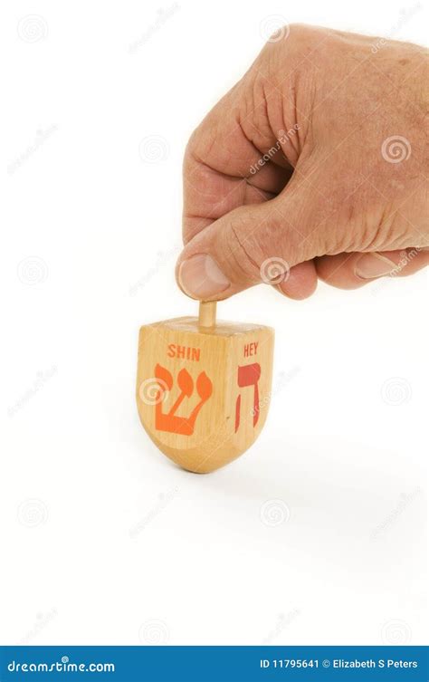 Hanukkah Dreidel stock image. Image of wooden, hebrew - 11795641