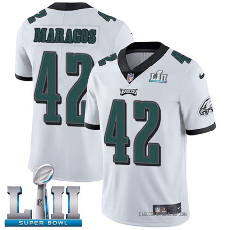 Nike Chris Maragos Philadelphia Eagles Youth Limited White Vapor ...