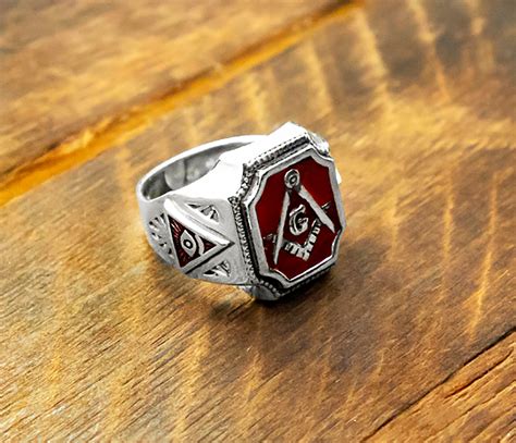 Freemason Ring Freemason Masonic Rings 925 Silver Ring - Etsy