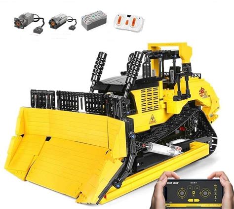 Large Rc Motorized Bulldozer Building Blocks - Goods Shopi