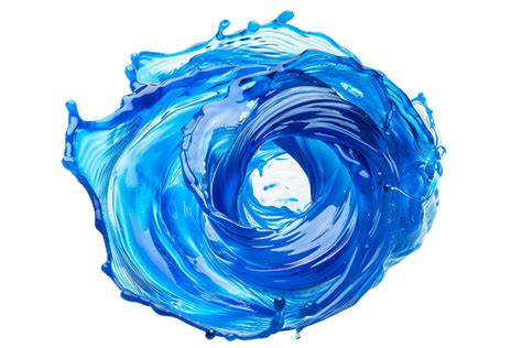 AI generated Abstract Blue Liquid Swirl png 42653952 PNG