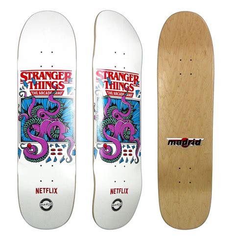 Madrid x Stranger Things 2 Arcade Deck | Stranger things, Best skateboard decks, Skateboard decks