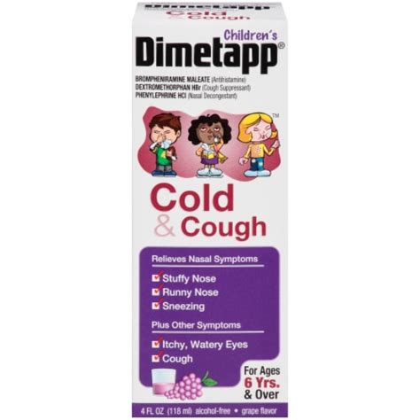 Dimetapp® Children's Grape Flavor Cold & Cough Liquid Medicine, 4 fl oz ...