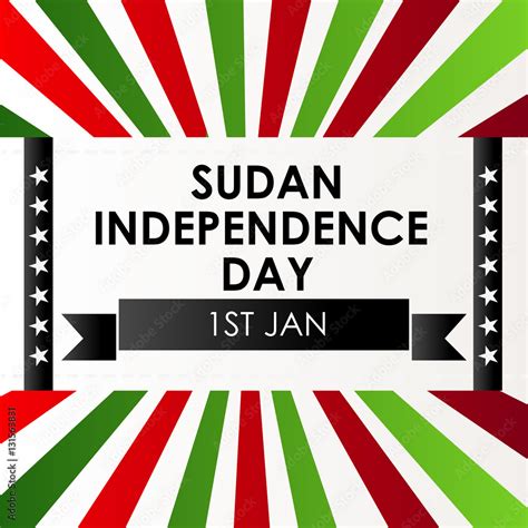 sudan independence day. Stock Illustration | Adobe Stock