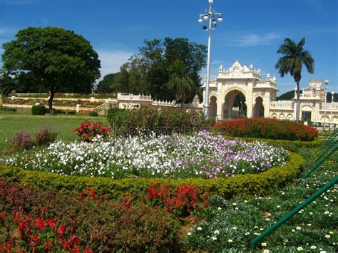 Beautiful Palace Garden-II stock image. Image of architecture - 4131623