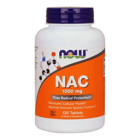 Now Foods NAC 1000mg 120 tab.