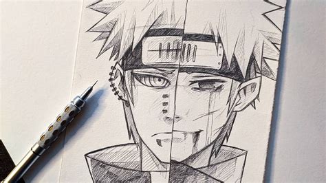 Drawing Pain (Yahiko) From Naruto: Shippuden - YouTube