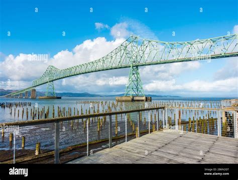 A view of the Astoria-Megler bridge in Astoria, Oregon Stock Photo - Alamy