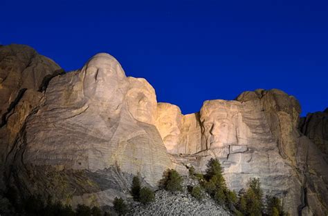 Mount Rushmore Night Lights Wide * | Evening lighting of the… | Flickr