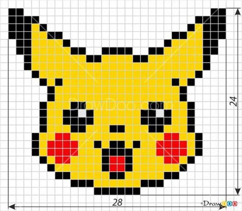 Pin by Ulku Asena on şelale | Pixel art pokemon, Pixel art, Pikachu cross stitch pattern