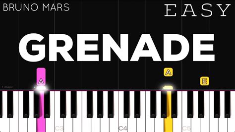 Bruno Mars - Grenade | EASY Piano Tutorial Chords - Chordify