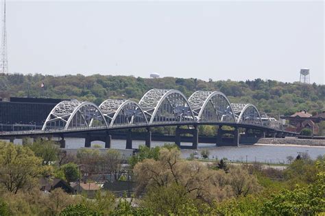 Centennial Bridge Iowa view Photograph by Joseph Obleton - Fine Art America