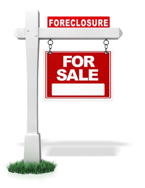 Single Real Estate Bank Foreclosure Sign | Great PowerPoint ClipArt for ...