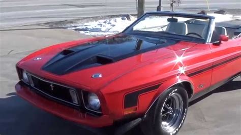 Bright Red 1973 Ford Mustang