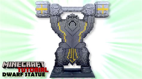 Minecraft Tutorial | Dwarven Statue - An epic statue using some new ...