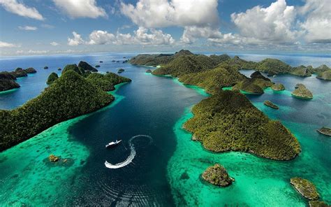 Nature Landscape Ocean Island Clouds Indonezija Raja Ampat ...