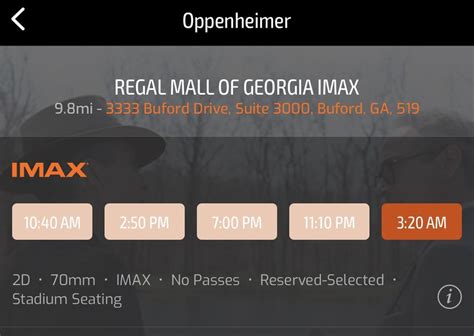 Imax Theatre near me added a 3:20 am 70mm showing to keep up with ...