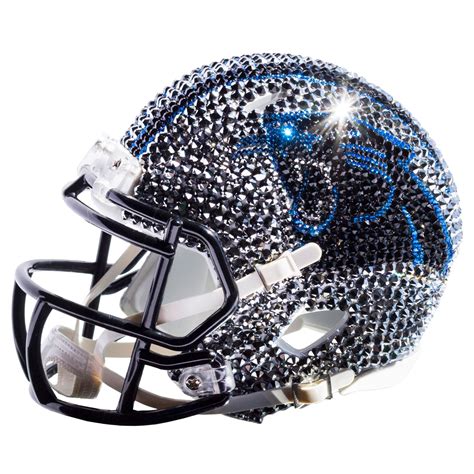 Carolina Panthers Swarovski Crystal Mini Football Helmet - Walmart.com - Walmart.com