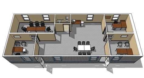 Floor Plans for Custom Mobile Office Buildings | Wilmot