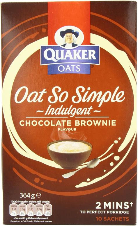 Quaker Oats So Simple Indulgent Chocolate Brownie 364 g (Pack of 6 ...