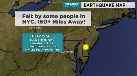 Earthquake with 4.1 magnitude felt in NYC