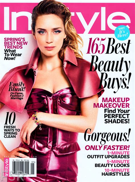 Emily Blunt – InStyle Magazine Cover (May 2013) | GotCeleb