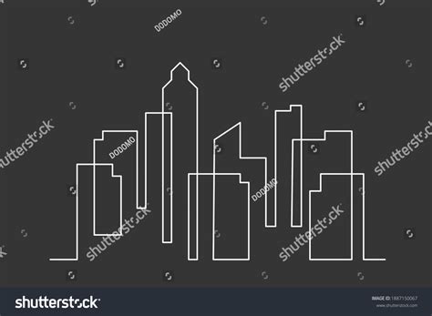 Continuous Line Drawing Engineer Building Construction Stock Vector (Royalty Free) 1887150067 ...