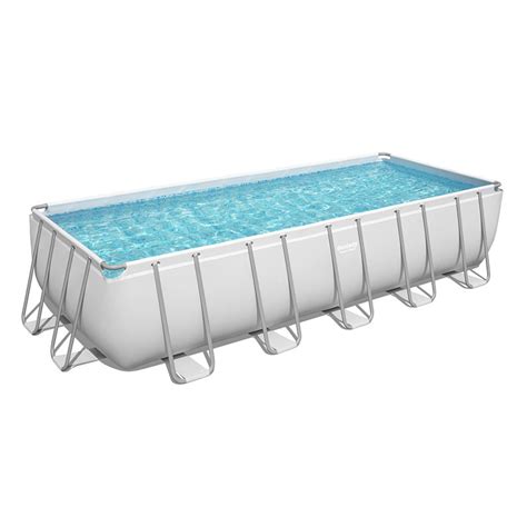 Bestway Power Steel Rectangular Tubular Pool 6,40x 2,74x ↕1,32m - C-Piscine