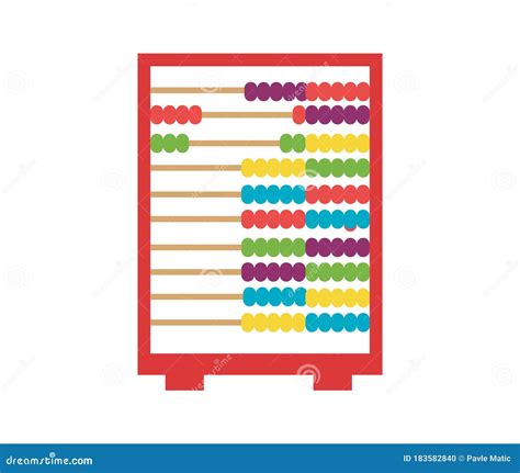 Abacus Icon Logo on a White Background Stock Vector - Illustration of abacus, multi: 183582840