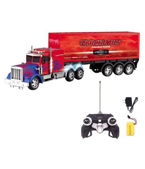 Huge Remote Control Truck Toy Powered with Rechargeable Batteries and Light Effects (60cm) - Buy ...