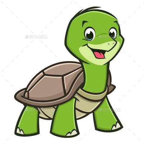 Cartoon Baby Turtle | Baby turtles, Cute animal drawings, Cartoon