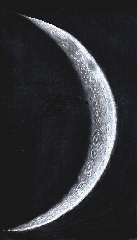 Crescent Moon Pencil Drawing - bestpencildrawing