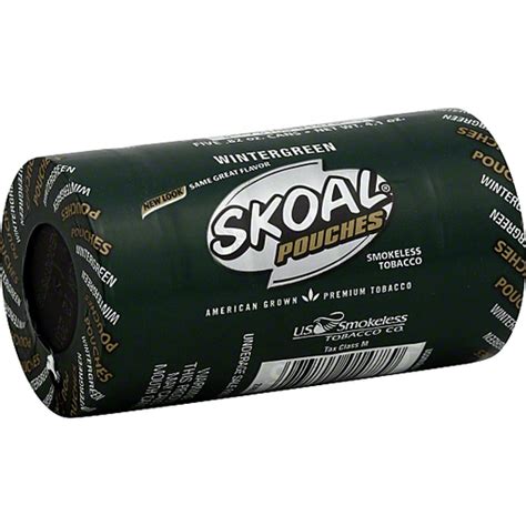 Skoal Smokeless Tobacco, Classic Wintergreen, Pouches | Tobacco ...