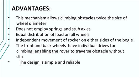 Rocker bogie mechanism (design and fabrication)