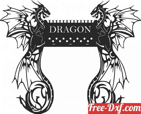 Download dragon wall decor JyvOT High quality free Dxf files, Svg