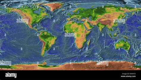 Earth Topographic Map Stock Photo - Alamy