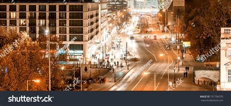 Berlin Skyline Night Aerial View Stock Photo (Edit Now) 731796370