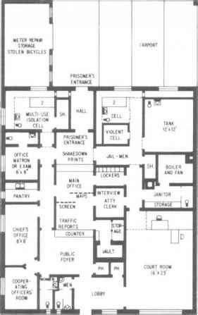 Floor Plan Of Police Station - Space Requirements