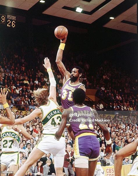 NBA Playoffs, Los Angeles Lakers Spencer Haywood in action vs Seattle... News Photo - Getty Images