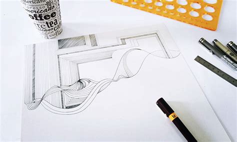 Graphic Design, Organic and inorganic lines.. on Behance