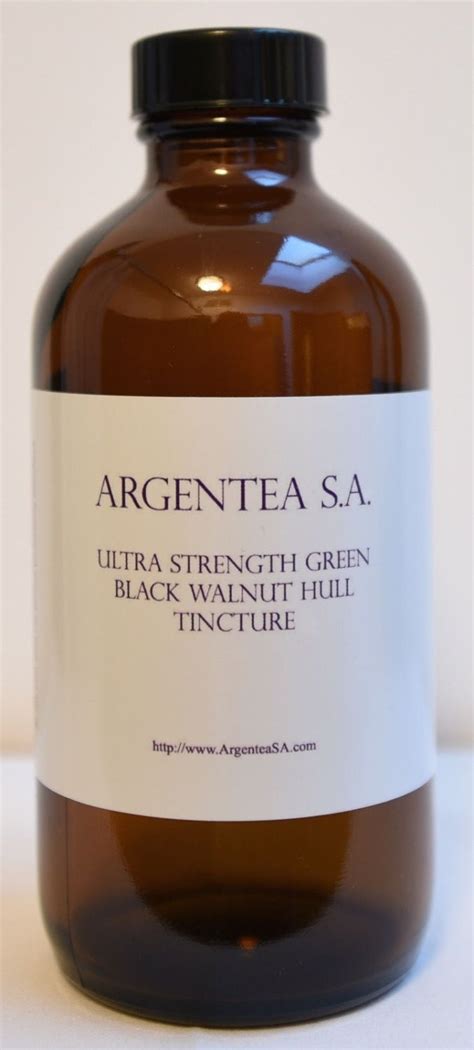 Ultra Strength Green Black Walnut Hull Tincture 8 Oz. by