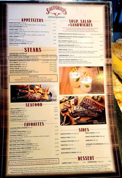 Online Menu of Saltgrass Steak House Restaurant, Pearland, Texas, 77584 ...