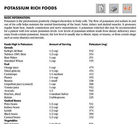 Low Potassium Foods List Diet - Best Culinary and Food