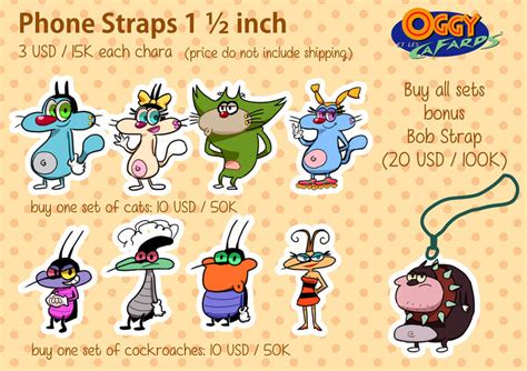 Oggy and the Cockroaches Phone Straps by Yousachi on DeviantArt