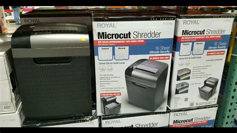 Costco! Royal Micro Cut Shredder! $109!!! - YouTube