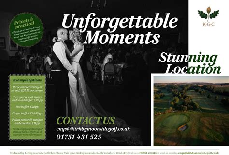 Wedding Venue in York, Kirkbymoorside Golf Club | UKbride